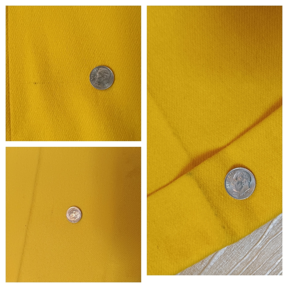 SOLD Vintage Addenda Women's XS Yellow Wool USA Wide Leg Sailor Nautical Pants - Picture 6 of 6